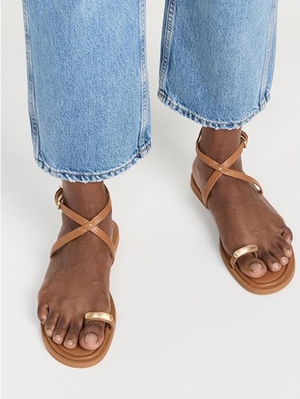 Flaw RAG & BONE Ring Sandal in Tan Size 38